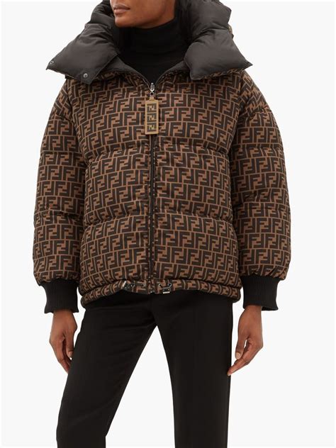 fendi fila puffer jacket|fendi puffer jacket reversible.